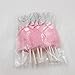 Mybbshower Pink Silver Ballerina Cupcake Toppers for Tutu Birthday Party Baby Girl Shower Decorations Pack of 10