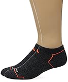 adidas Men's Climacool Ii No Show Socks (2 Pack), Black Onix Marl/Solar Orange/Grey, One Size