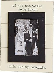 Mud Pie of All The Walks Wedding Picture Frame, 5 X 7