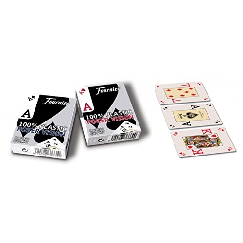 Poker Vision FOURNIER 100 Percent Plastic Peek Index (Red/Blue)