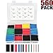 560PCS Heat Shrink Tubing 2:1, LotFancy Electrical Wire Cable Wrap, 12 Sizes Heat Shrink Tube Kit, 5 Colors Electric Insulation Tube Assortment with Storage Box