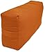 YogaAccessories Supportive Rectangular Cotton Yoga Bolster - Orange Peel