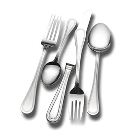 International Silver Royal Bead 80-Piece Flatware Set, Service for 12