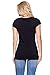 OSSAMI PM Women Junior Basic Round Cotton Neck Top T-Shirt-BLACK-S