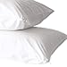 Home Fashion Designs 2 Pack 100% Cotton Percale Allergy Control Pillow Protectors. Hypoallergenic Dust Mite Proof Zippered Pillow Covers- Standard