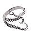 316L Stainless Steel Pirate Octopus Tentacle S Shaped Ring Squid Punk - Adjustable Size