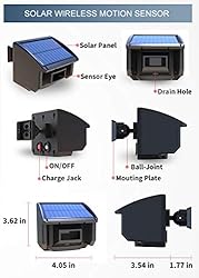 Extra Solar Wireless Outdoor Weatherproof Motion