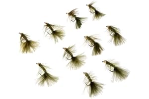 10pcs Sinking Wooly Bugger Flies Olive Wet Trout Salmon Flies W/Single Hook Professional