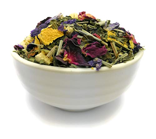 Basischer Kräutertee Lose 500g, Kräuter Tee Mischung mit Brennnessel Zitronengras Minze, Basentee Wellness-Tee, TeaClub… – Bild 4