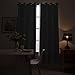 Vangao Blackout Curtains 84 Inches Long for Bedroom Nursery Living Room Darkening Curtains Thermal Insulated Noise Reducing Black Out Window Treatment Panel Drape Grommet Top 1 Panel