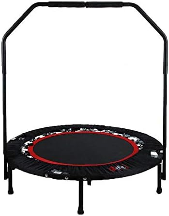 Household Fitness Bed || Folding Trampoline Gym Adult Round Commercial Fitness Bungee Indoor Jumping Beds (Black)