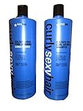 Curly Sexy Hair Curl Defining Sulfate- Free Shampoo & Conditioner Duo 2 Bottles (33.8 Oz Per Bottle)
