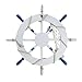 WINOMO 18-Inch Wheel Wall Decor Nautical Decor Nautical Boat Steering Wheel