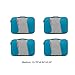 4 Medium Packing Cubes Travel Luggage Organizers Blue