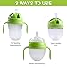 ANPEI 3-in-1 Weighted Straw Sippy Cup Conversion Kit for Comotomo Bottles | Versatile, Leak-Proof - Easy-to-Use Solution for Babies and Toddlers | Compatible with 5oz & 8oz Bottle (Green)