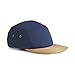 Beechfield Suede Peak 5 Panel Baseball Cap (One Size) (Navy)