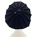ANGELA & WILLIAM Women Ladies Baggy Beret Chunky Knit Knitted Braided Beanie Hat Ski Cap Black