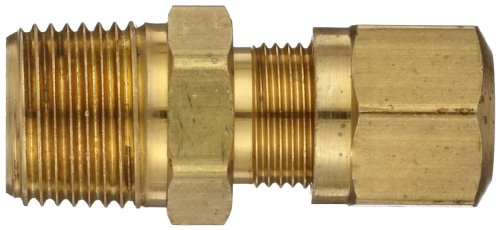 EATON Weatherhead 1468X6 Air Brake Tubing Male Connector, 3/8" Tube OD, 1/4" Male Pipe Thread