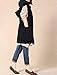 Mordenmiss Women's Sleeveless Coat Big Pockets Waistcoat Travel Hoodie Vest Style 1 XL Black