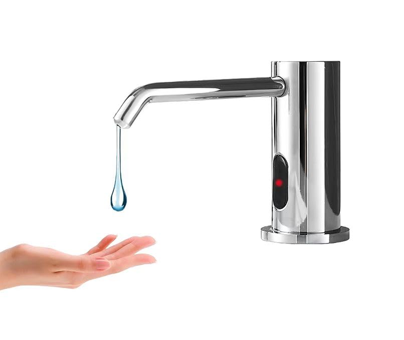 Photo 1 of Tesrin Automatic Liquid Soap Dispenser Touchless for Bathroom and Kitchen with 33.81oz/1000ml Upgraded Infrared Sensors Built in Sink Soap Dispenser for Smart Home