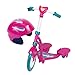 Sophia's Plastic Mini Scooter with Footrests and Helmet Play Set for 18 Inch Dolls, Purple/Magenta