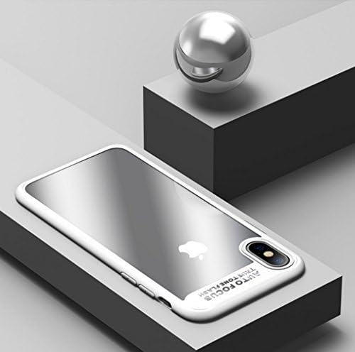 IPhone X Phone Case Phone Shell Shockproof Full Protective Anti-Scratch Resistant Transparent Back Bumper The Thinnest Phone Case for Apple iPhone X (White)