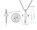 COOLUXU Stainless Steel Cross Pendant Necklace Chain for Men Women with 20-24 Inches Rolo Chain