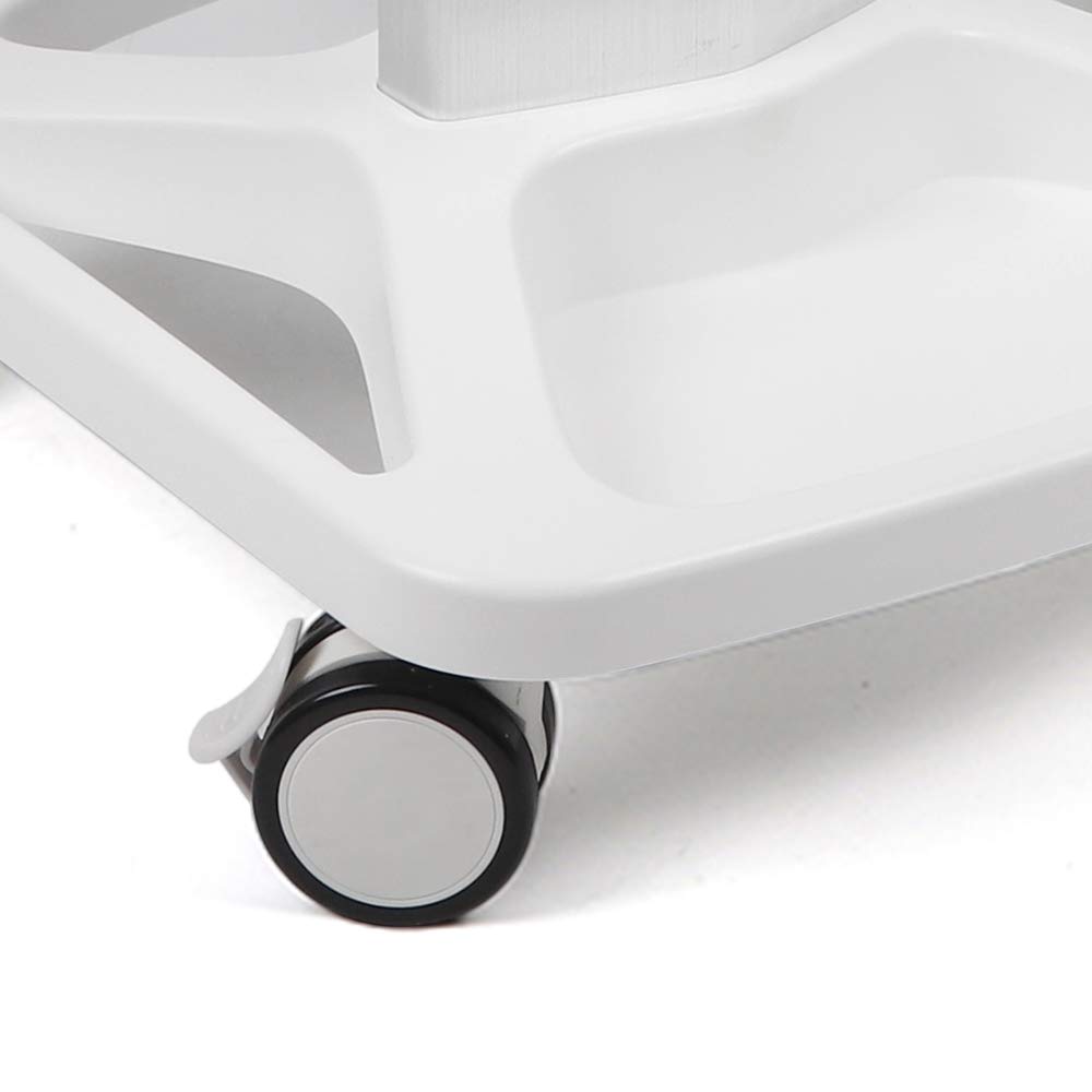 Aluminum Alloy Trolley Stand Assembled For Ultrasonic Cavitation RF Machines Salon Spa Beauty Tattoo Rolling Cart Tray USA STOCK (White): Beauty
