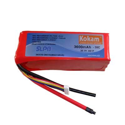 Kokam Akku Li-Po Li-Polymer 6S-1P 30C - 22,2V - 3600mAh: Amazon.de ...