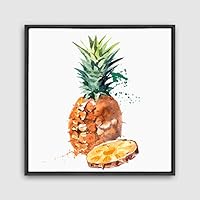 Framed Canvas Wall Art Vegetables Theme Design Canvas Prints Home Artwork Decoration for Living Room,Bedroom - 16x16 inches