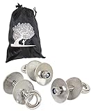 Tire Swing Hardware Kit - Make memories for your kids, Contains 3 Heavy-Duty Stainless Steel Eye Bolts with Flat Washers and Nylon Locking Nuts that Resist Rust