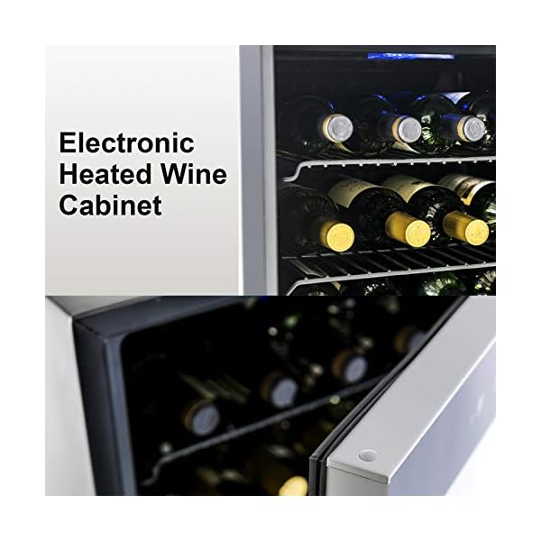 KUPPET-36-Bottle-Wine-Cooler-Counter-Top-Wine-CellarChiller-with-Digital-Temperature-Display-Compressor-Freestanding-Single-Zone-Refrigerator-for-Red-and-White-Wines-Metal-shelf