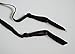 Women Black Simplicity Elasticity 4 Straps Metal Clips Sexy Garter Belt for Stockings S509