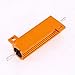 Uxcell a11111000ux0078 Gold Tone Screw Tab 50W 10 Ohm 10R Aluminum Clad Resistor 5% Tolerance