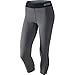 Nike Women's Pro Cool Capris, Dark Grey/Heather/Black, MD