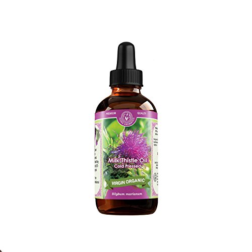 Milk Thistle Oil Cold Pressed Virgin Organic 4 fl oz/120 ml