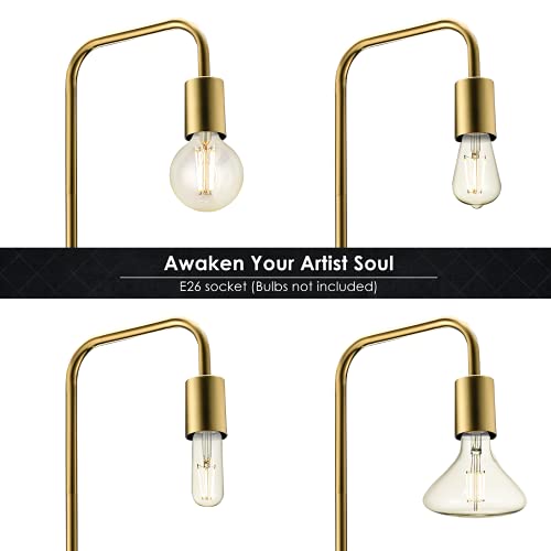 BoostArea Floor Lamp, Industrial Floor Lamp, 63 In Standing Lamp, E26