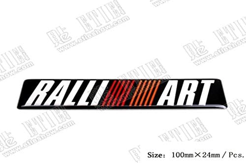 D578 Ralliart car Sticker 3D Emblem Mobile Badge Badge car Sticker top Size