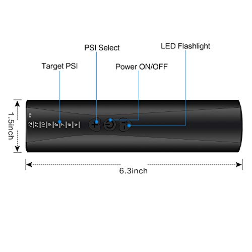 PP PICADOR Electric Ball Pump, Battery Powered Automatic Fast Air Pump with Needle LED Lighting Optional PSI Faster Inflation for Balls, Basketball, Soccer Ball, Football, Volleyball, Rugby, Kickball - Thumbnail 6