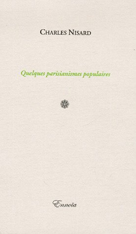 Quelques parisianismes populaires