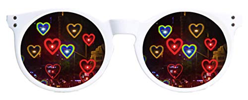 HI-LITES Special Effect Glasses-HEART Effect Lenses (White) - Designer Style - Thumbnail 4