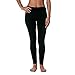 Yelete Womens Fleece Lined Seamless Leggings (Black, One Size)