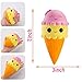 R ? HORSE Kawaii Jumbo Unicorn Squishy Ice Cream Slow Rising Sweet Scented Vent Charms Kid Toy Hand Toy Stress Relief Toy, Decorative Props Doll Gift Fun Large (3 Pack)