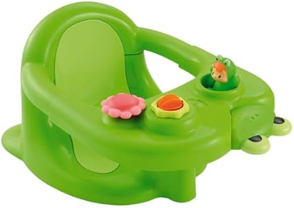 green baby bath seat
