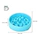 JASGOOD Slow Feeder Dog Bowl for Medium Dogs Slow Feeding Interactive Bloat Stop Dog Bowls,Blue,Medium