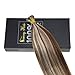 Sunny Pre Bonded I Tip Hair Extensions-Light Brown Highlighted Blonde Remy Silky Straight Cold Fusion Hair Extensions Human Hair, 50g/pack 14inch 1g/s