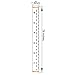 Homdipoo Kids Room Wall Decor Baby Height Growth Chart Ruler, Roll-up Canvas Height Chart Removable Wall Hanging Measurement Chart Wall Decor with Wood Frame for Kids Nursery Room 79