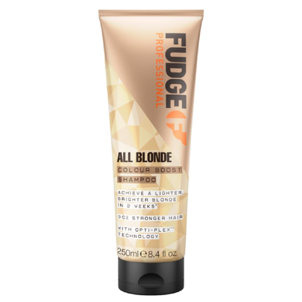 Fudge Professional All Blonde Colour Booster Shampoo, Blonde Colour Protection, Bond Repair Technology, Sulfate Free, 250 ml