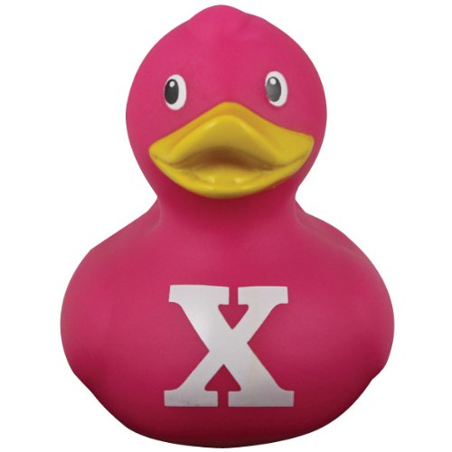 Bud - Canard de bain en caoutchouc - Lettre X