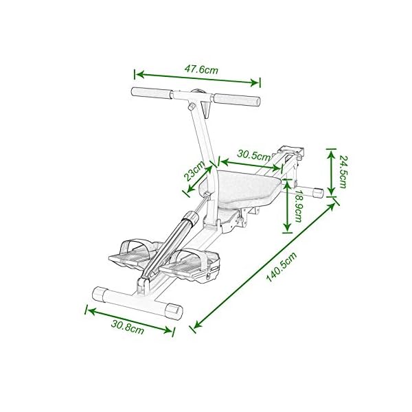 soges Rowing Machine Indoor Rower Exercise Machine with Digital Monitor for Home Gyms Fitness and Cardio Training Black…